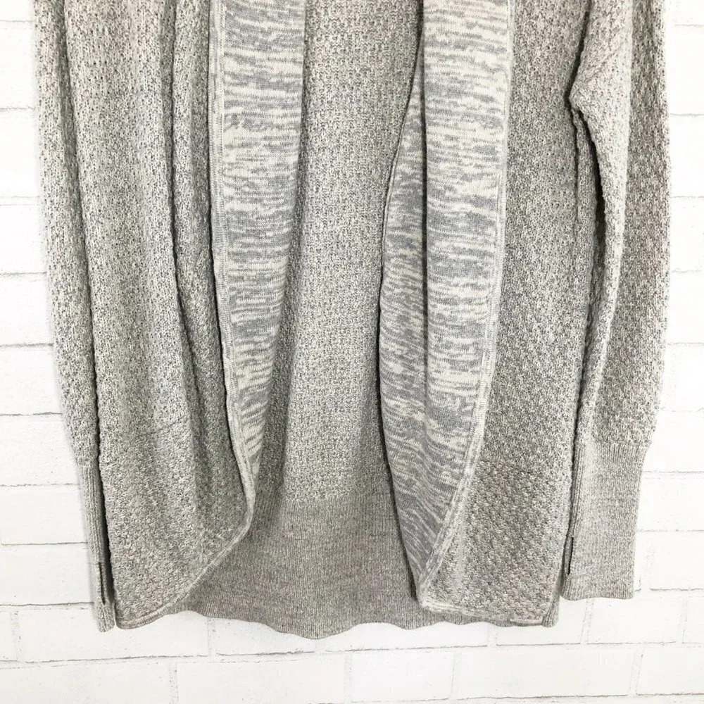 Akini Gray Cardigan Sweater w/ Thumbholes, Medium - Picture 3 of 7